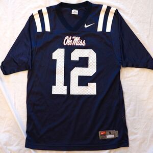 Ole Miss Nike Team Authentic Football Jersey #12